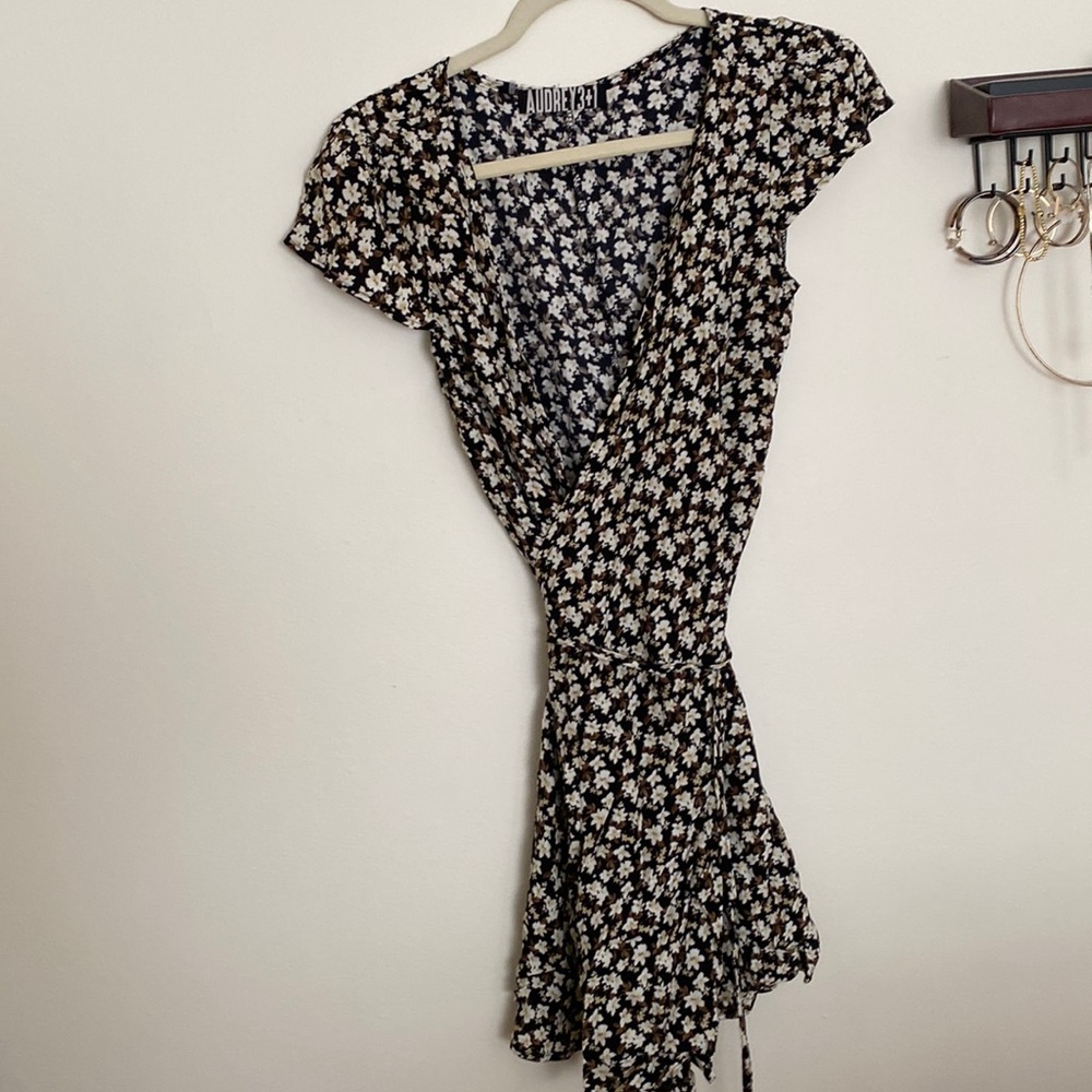 Floral wrap dress